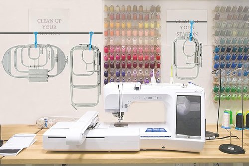 Brothread Embroidery Machine Hoop 3-in-1 Set | Compatible with Brother SE700, PE545, SE600 & More