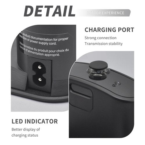 for Roomba Charger Dock, for Roomba Charging Base, Replacement Roomba Docking Station for Roomba e5 e6 i1 i3 i4 i6 i7 i8 500 600 700 800 900 Series -with North American Line Power Cord