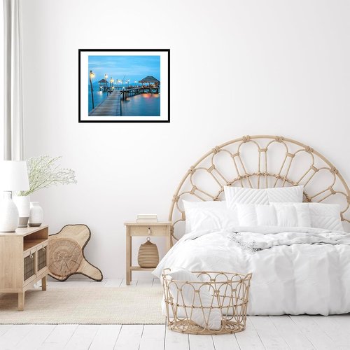 JCJMY 18x24 Picture Frame - Versatile Display for 16x20 Photos with Mat or 18x24 Without Mat, Black