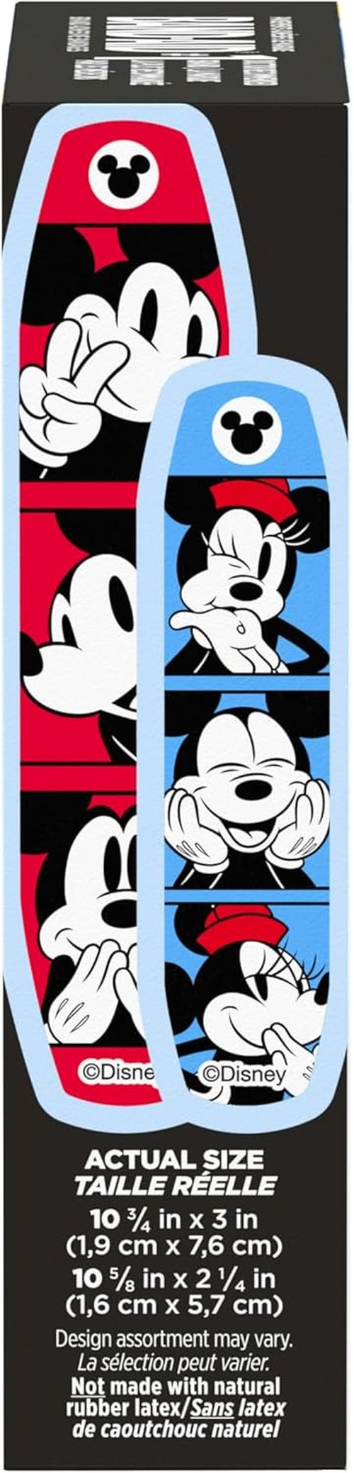 Band-Aid Brand Adhesive Bandages | Fun Mickey Mouse Design for Kids & Toddlers | 20 Count Assorted Sizes