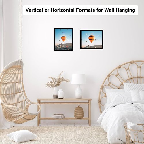 JCJMY 11x12 Black Picture Frame - Versatile Wall Hanging & Tabletop Display with Shatter-Resistant Plexiglass