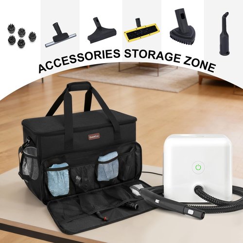 Steam Cleaner Storage Bag Compatible with Dupray Neat & Neat Plus Steam Cleaners, Dupray steam Cleaner Accessories, Portable Carrying Case with Large Capacity&Pockets, Home/Outdoor Organizer, Bag Only