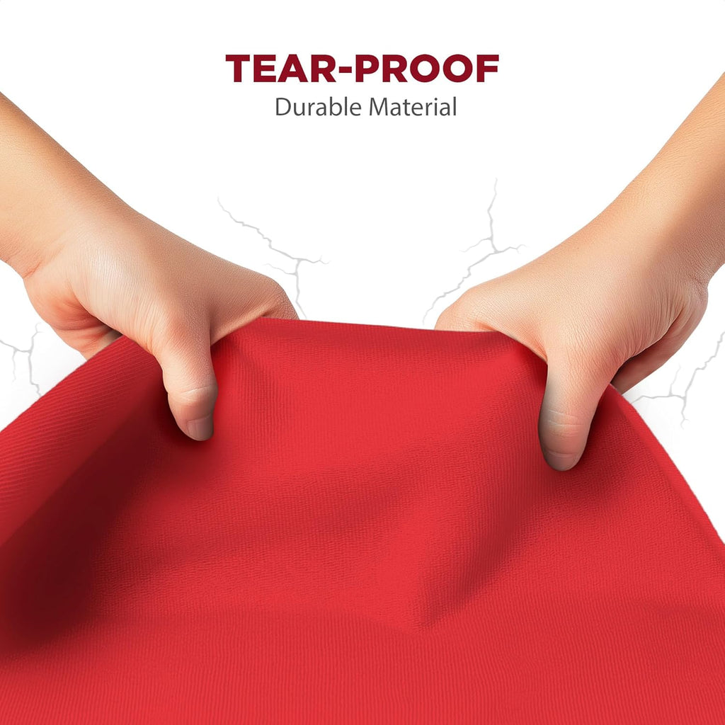 Upright Christmas Tree Storage Bag - Durable Dustproof Cover for 5 Ft Artificial Trees | Easy-Use Red Holiday Storage