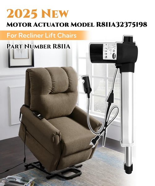 Maigoo Power Recliner Chair Motor and Actuator Replacement Model R811A32375198 for Sofa Lift Chairs,Part Number R811A