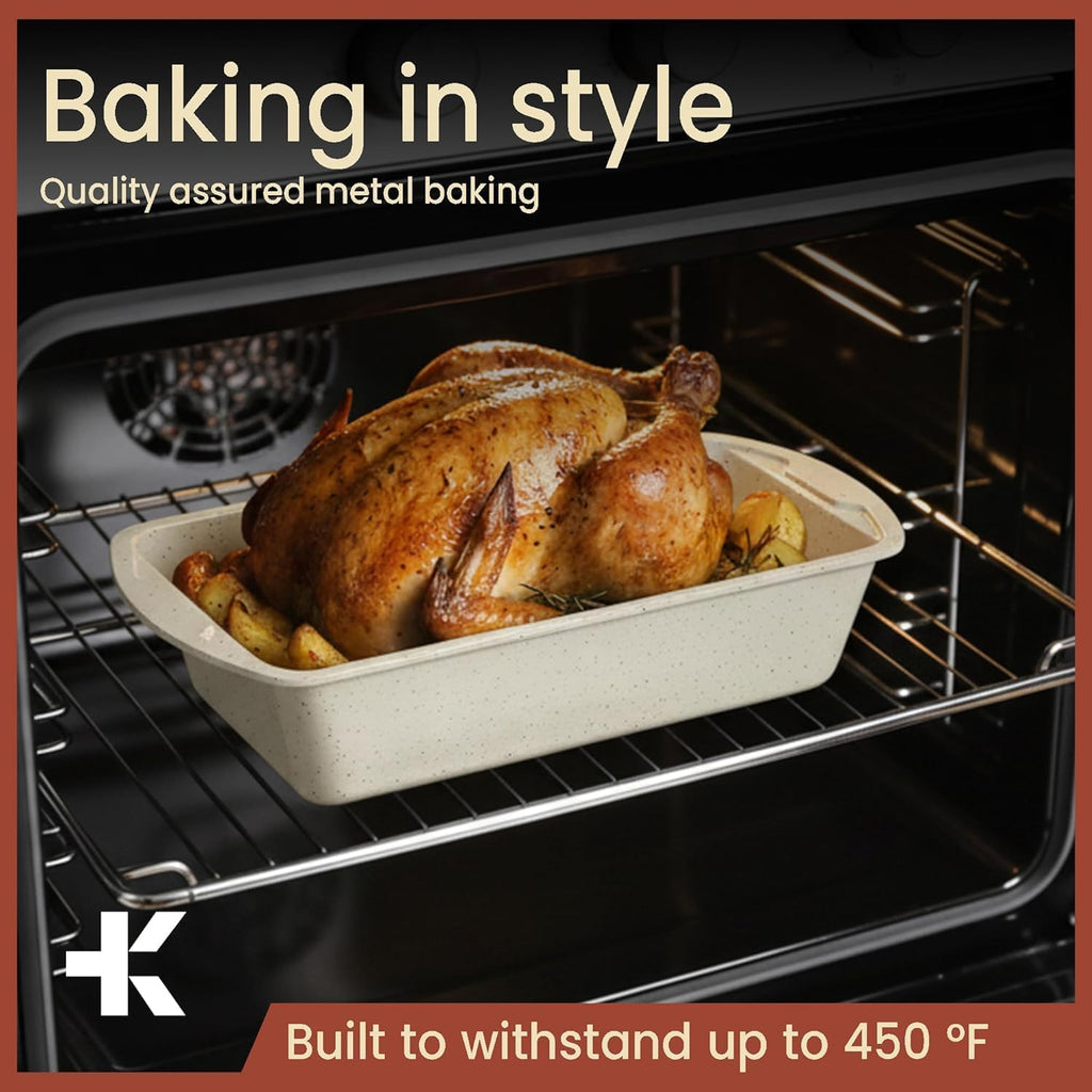 Nonstick Baking Bread Pan by [Brand Name] - 11" Carbon Steel, Oven Safe to 450°F, Space-Saving Design