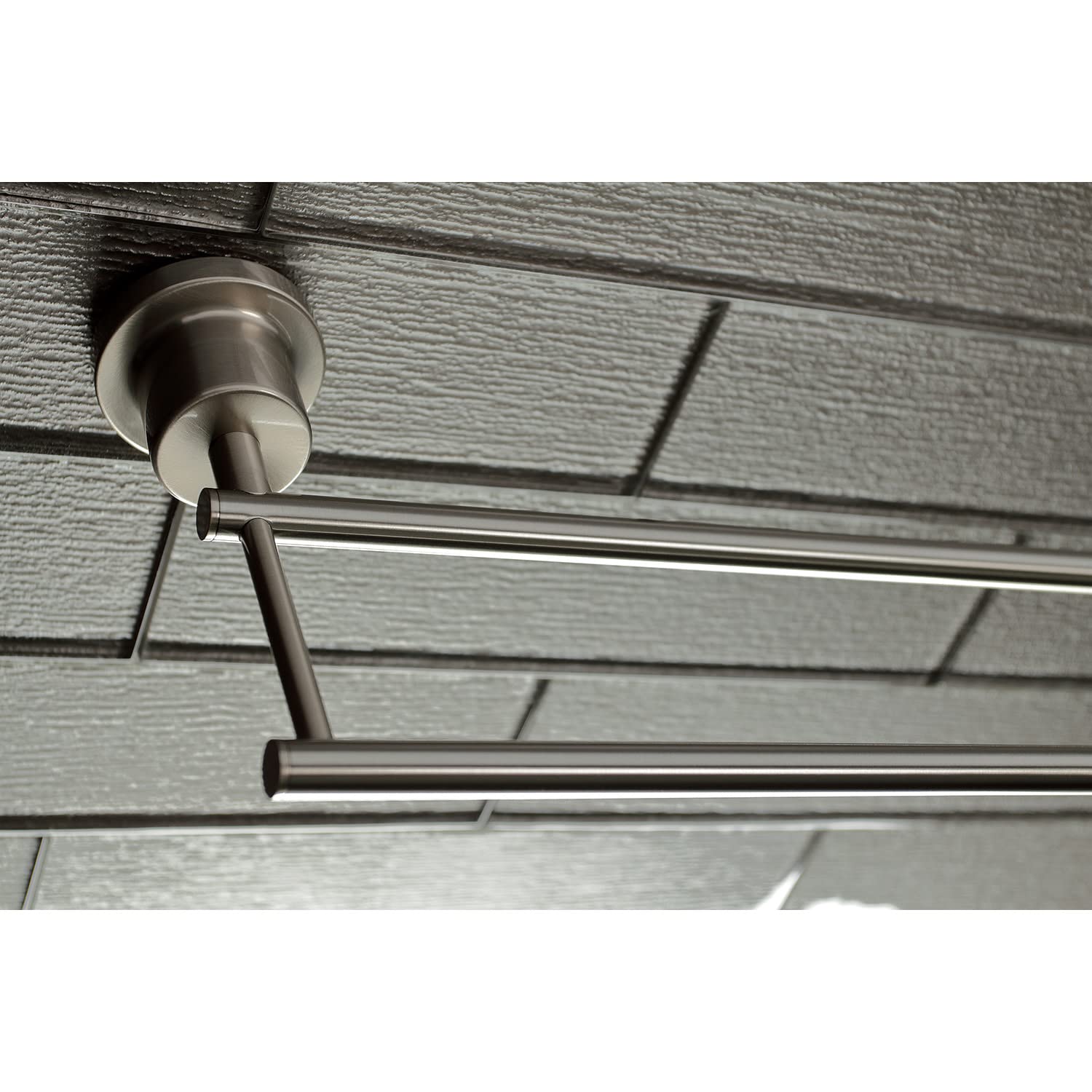 Kingston Brass BAH8213478C Concord 5-Piece 24-Inch Dual Towel Bar Bathroom Accessory Set in Polished Chrome