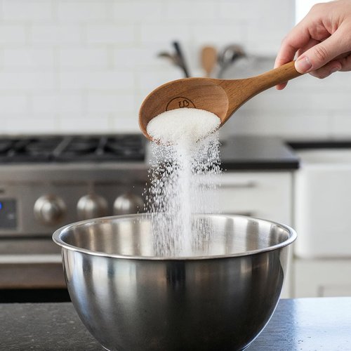 6Pcs Measuring Spoons and Scoops Set, Retro Measuring Scoops Includes 1/8 tsp, 1/4 tsp, 1/2 tsp, 1 tsp, 1/2 tbsp & 1 tbsp, Wooden Measuring Spoons for Dry Ingredients Coffee Powder