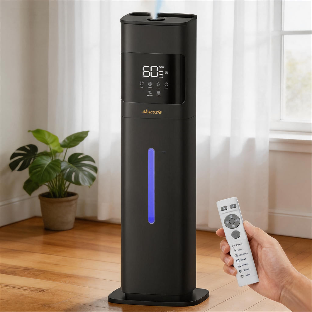 Akacozie Humidifiers for Bedroom, Humidifier Large Room, Black