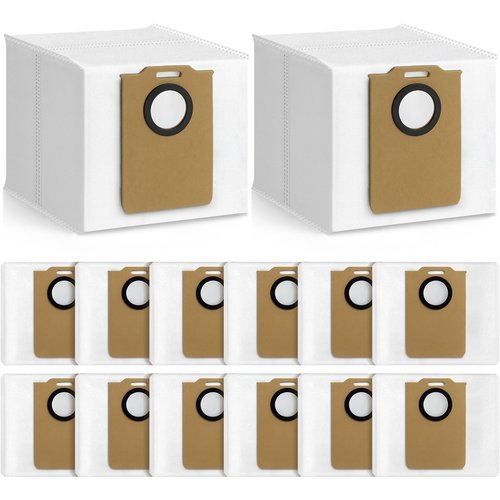 Bluevisk 14 Pack MS1 MAX Dust Bags Compatible with MONSGA MS1 MAX Robot Vacuum Bags 3L Large Capacity Heavy Duty Bags for Home Vacuum