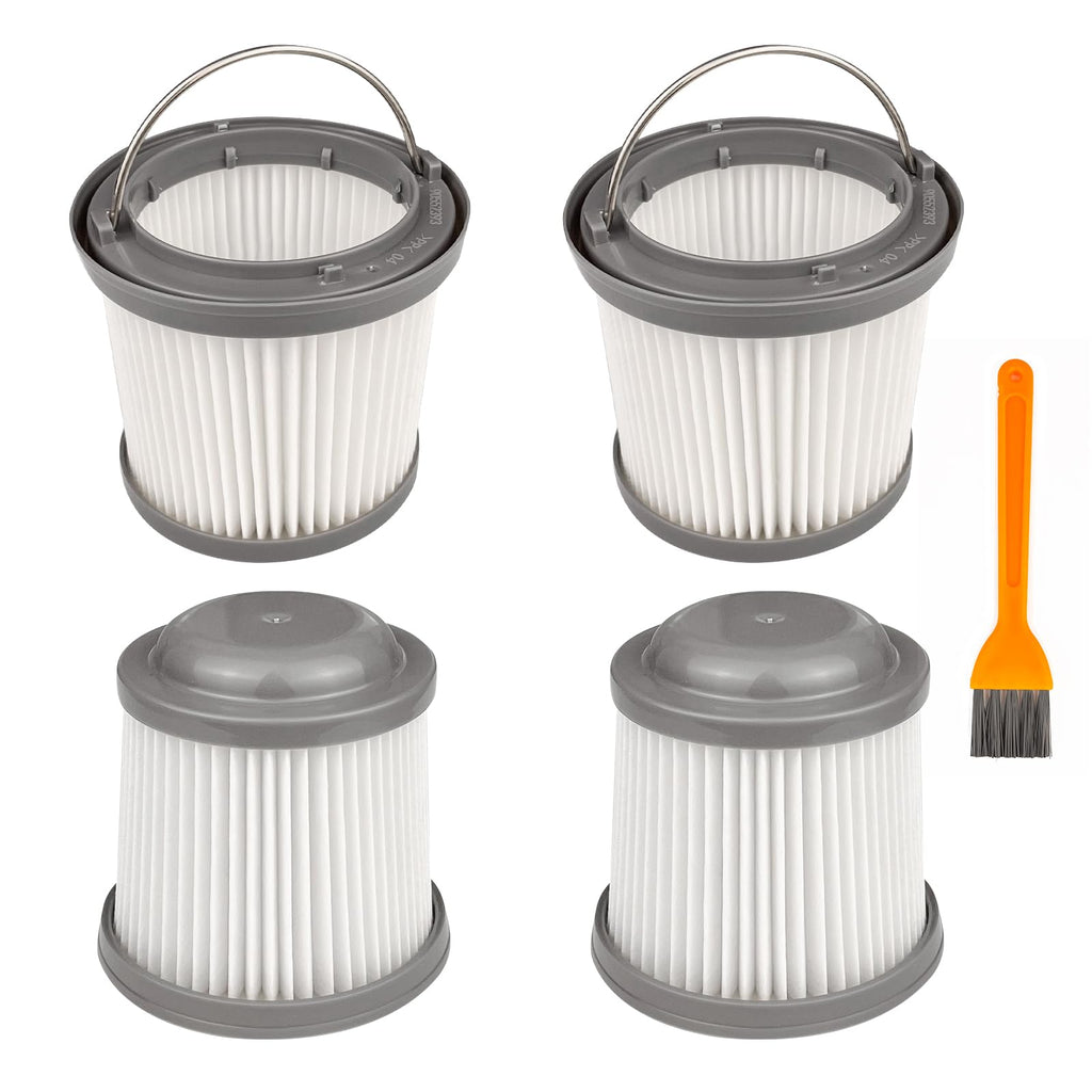 4 Pack PVF110 Replacement Filter Compatible with Black and Decker Handheld Pivot Vacuum BDH2000PL BDH2020FLFH PHV1410 PHV1810 PHV1210 BDH2020FL, Washable Hand Vac Filters