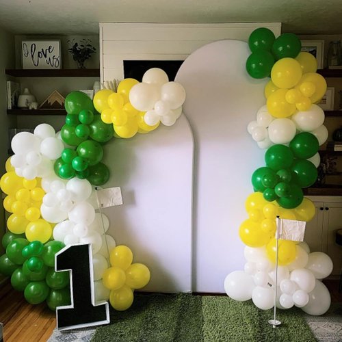 Awenztech Green Balloon Arch Kit - 120pcs Latex Balloons in Various Sizes for Birthday & Baby Shower Decor