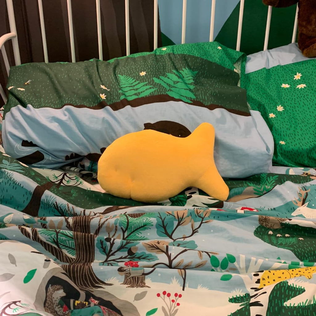 Snack Plushies Cheddar Fish Cracker Plush Toy – 10” Soft & Huggable Stuffed Animal Pillow – Cute Snack-Inspired Cuddly Gift for Kids & Adults