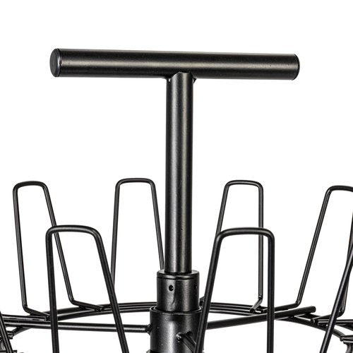 Household Essentials 4-Tier Shoe Storage Tree, Matte Black