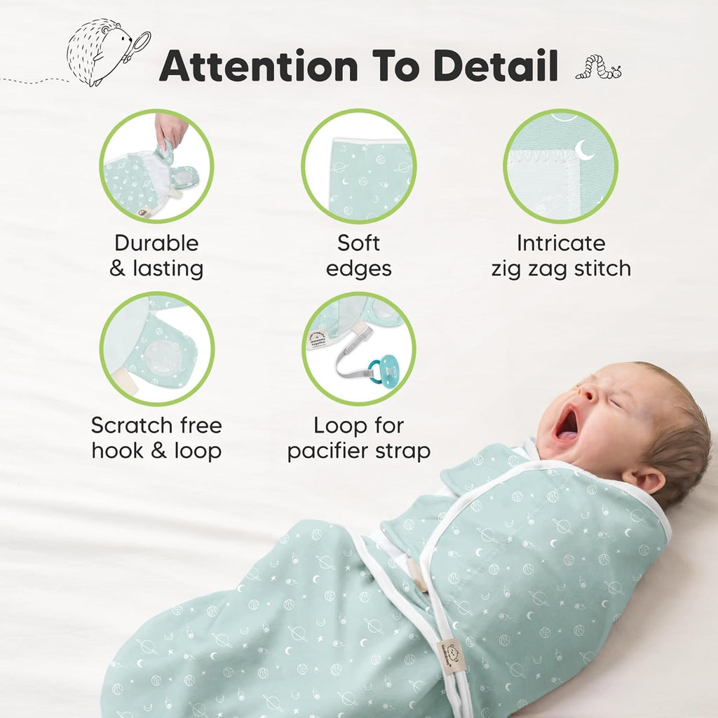 Organic Baby Swaddle Sleep Sacks by [Brand Name] - Soft & Snug for Newborns 0-3 Months | Galaxy Design