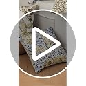 Phantoscope Set of 4 Fall Leaf Geometric Pillow Covers 18" x 18"
