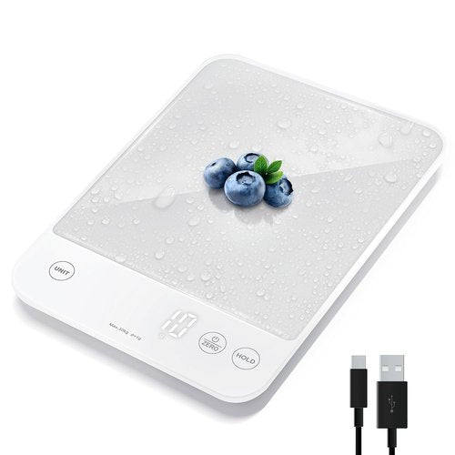 Etekcity Digital Kitchen Scale - 22lb Waterproof Weight Scale for Cooking & Baking | 0.05oz Accuracy