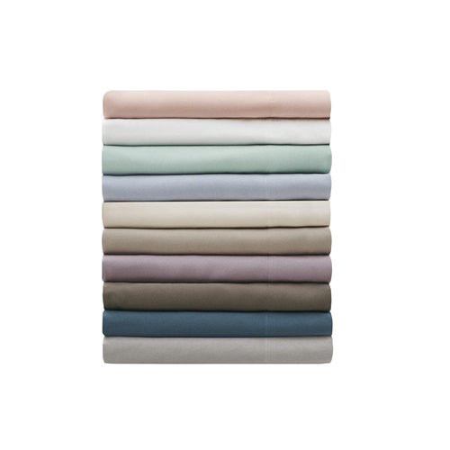 Madison Park 3M Microcell Bed Sheet Set Color Fast, Wrinkle and Stain Resistant, Soft Sheets with 16" Deep Pocket All Season, Cozy Bedding-Set, Matching Pillow Case, Cal King, Grey, 4 Piece