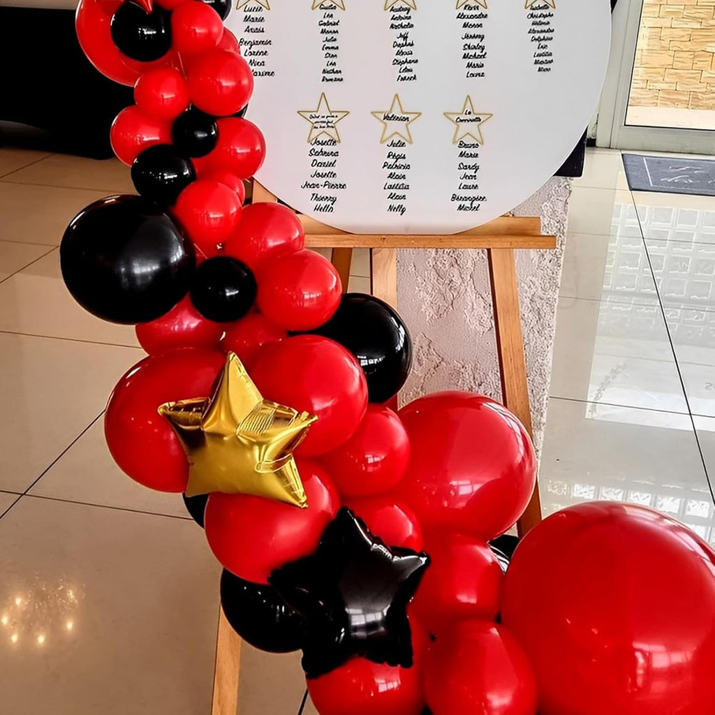 Voircoloria 12-Inch Red Latex Balloons - 110-Pack for Valentine's Day, Weddings & Celebrations