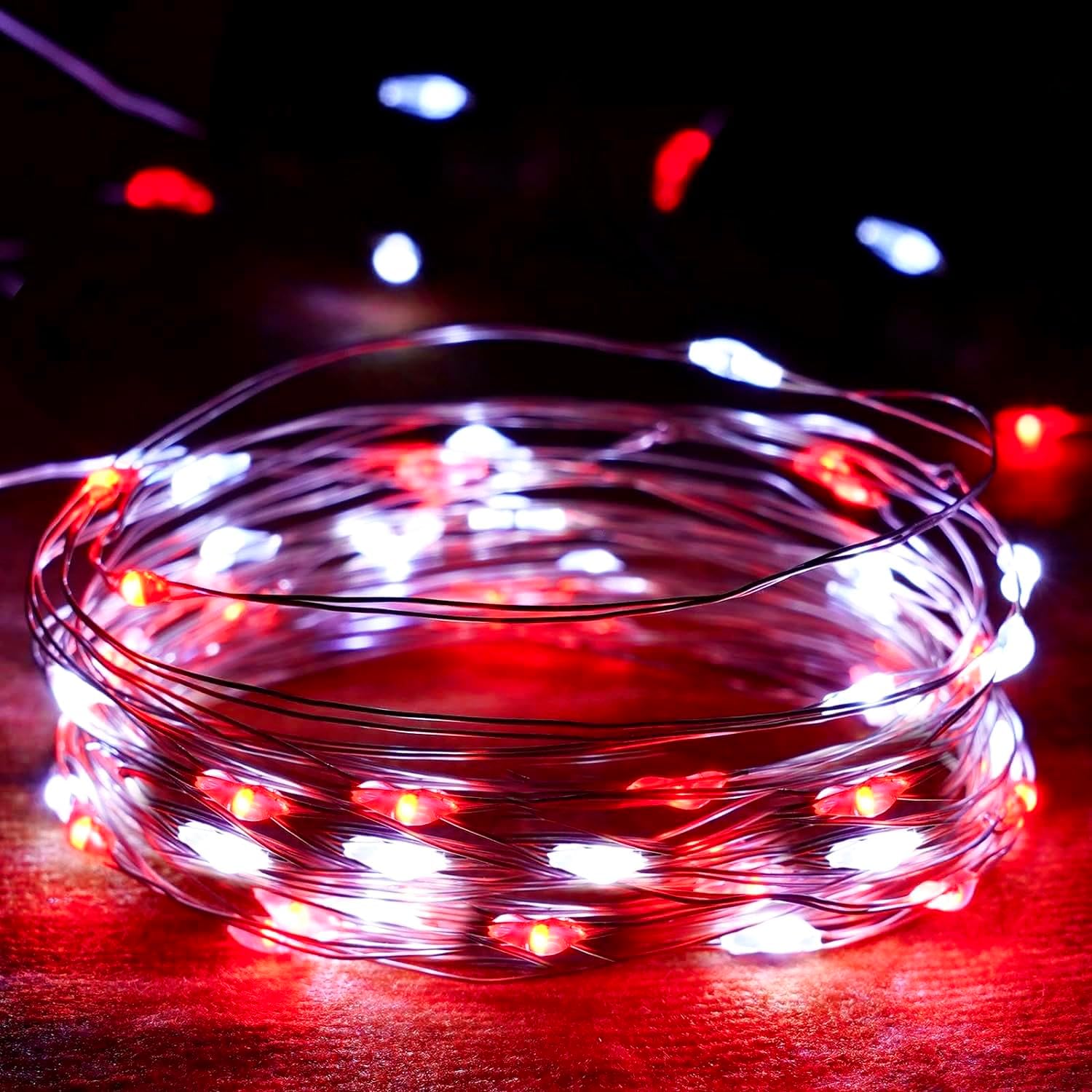 Skiennix 50 LED Fairy Lights - Waterproof 16FT Battery Operated String Lights with Timer | Perfect for Indoor & Outdoor Decor, Christmas & Parties