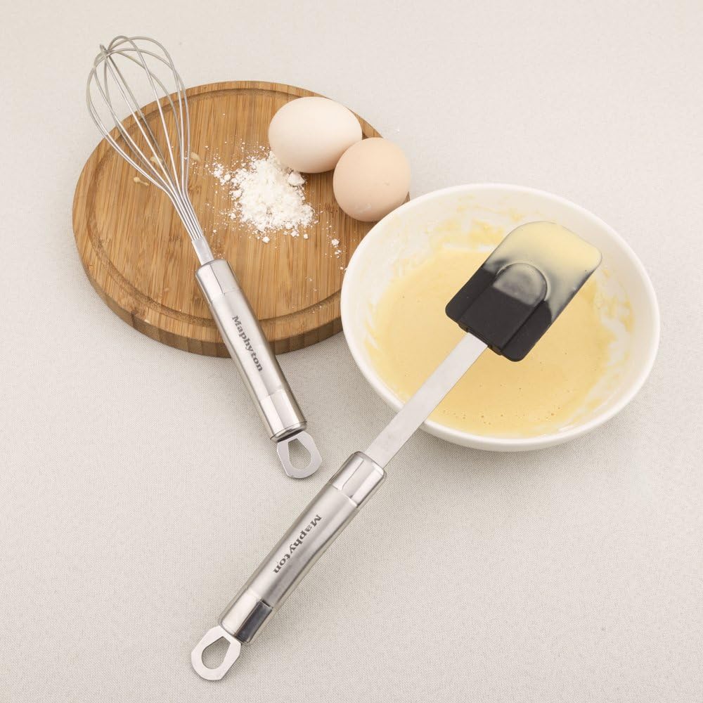 Skiennix 11-Piece Stainless Steel Cooking Utensil Set - Nonstick Kitchen Gadgets & Spatula