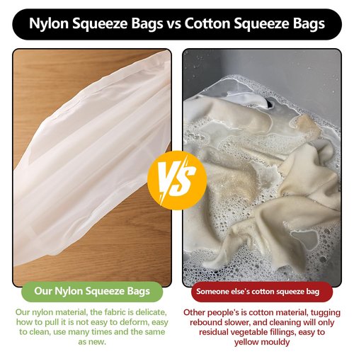 Slodki Cheese Cloth Bag For Straining, Nut Milk Bag - Reusable Straining Bags For Nut Milk, Soy Milk, Dumpling Fillings, And More