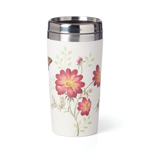 Lenox Butterfly Meadow Bamboo Travel Mug, 1.25