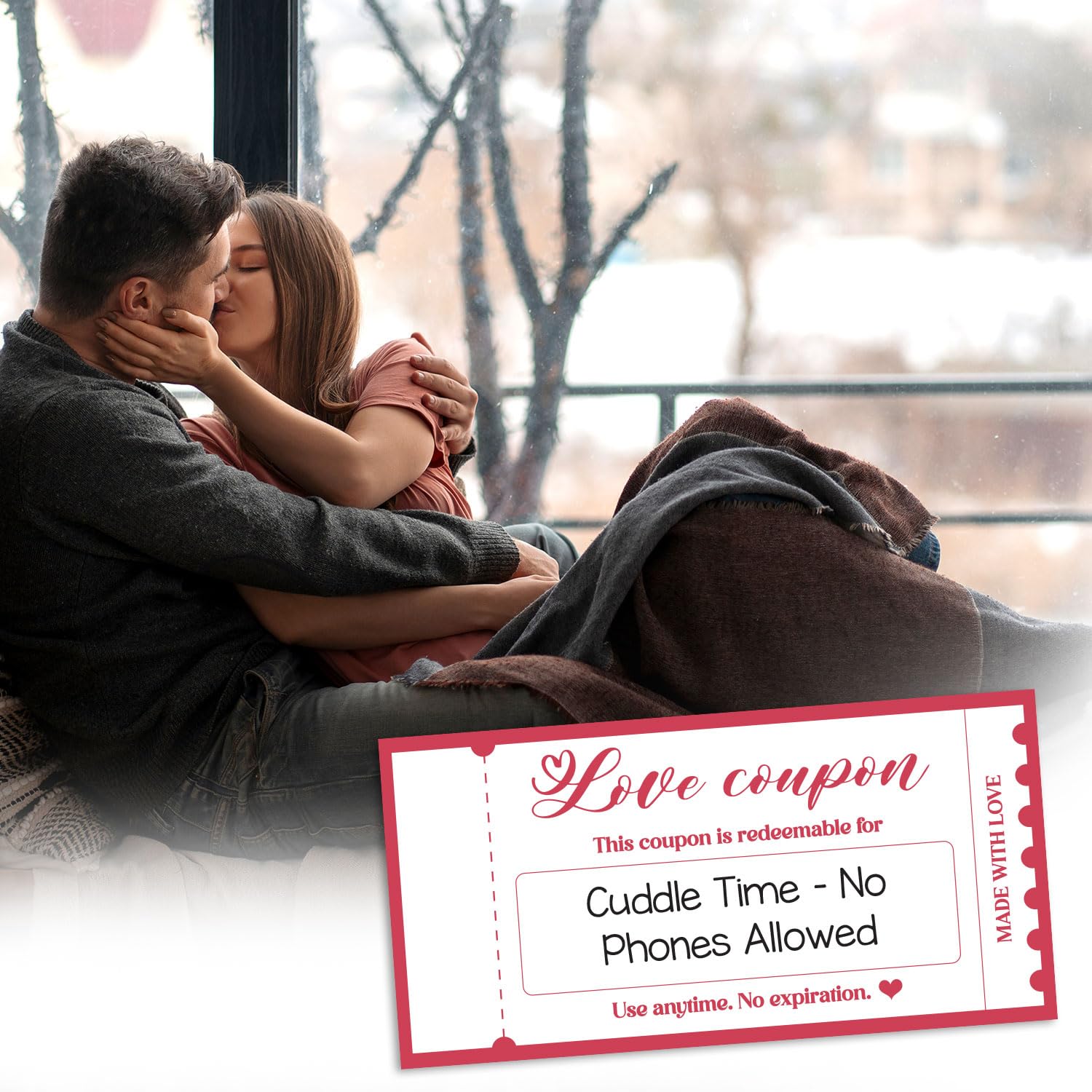 LHHungSoul Love Coupon Gift for Him, Romantic Valentine Gift with 20 Fun Date Night Ideas & 9 Blank Coupons, Meaningful Valentines Day, Romantic Valentine Gift for Him or Her