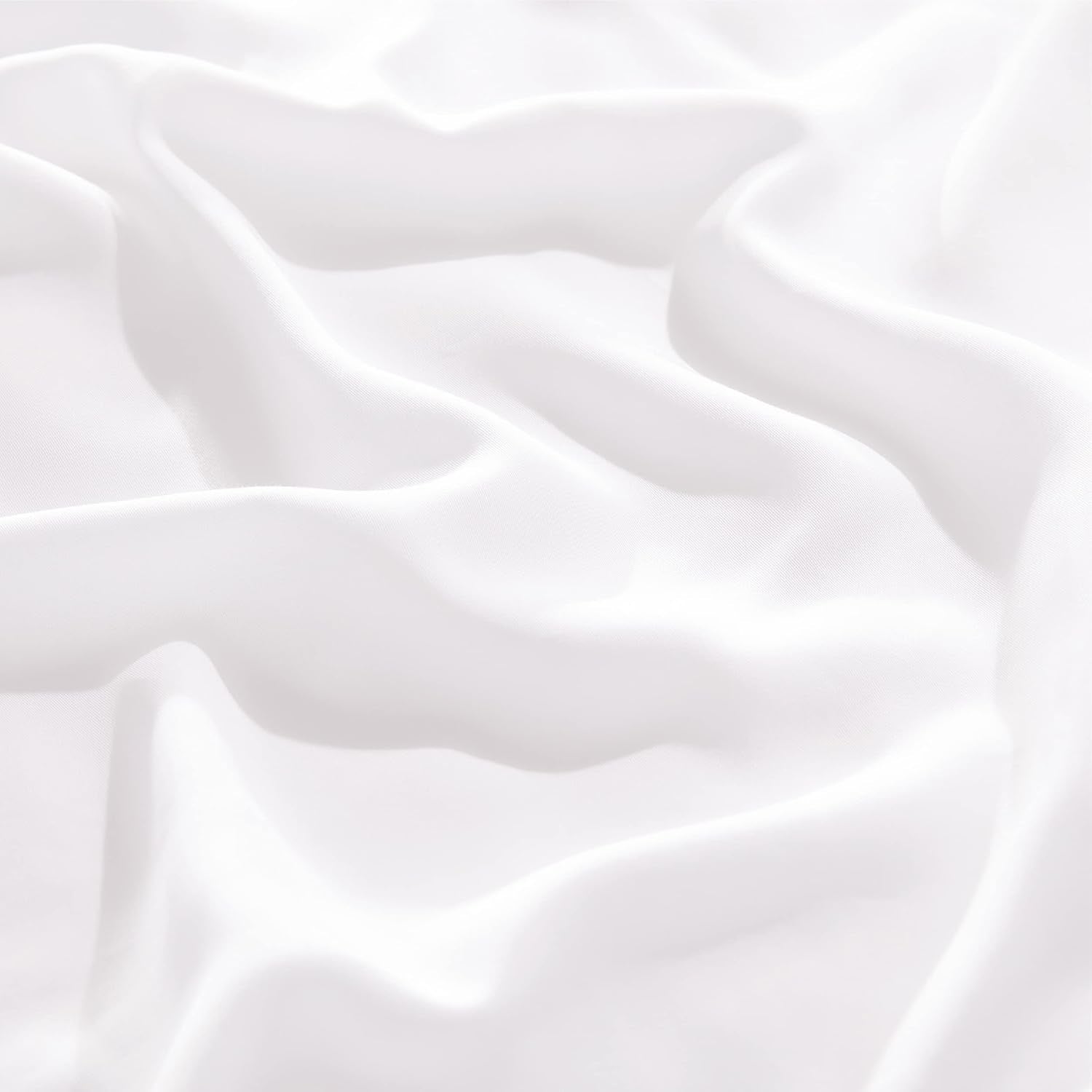 Bedsure King Size Sheet Set - Cooling Rayon Bamboo Sheets | Soft, Breathable & Luxurious White Bedding