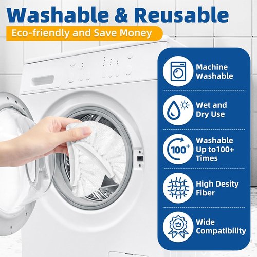 LOVECO Microfiber Cloths for Handheld Steam Cleaners - 8 Pack, Reusable & Washable Accessories