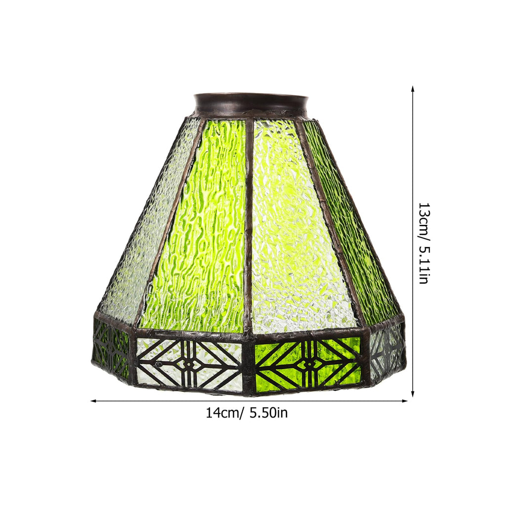 OSALADI 5.5 Inch Glass Lamp Shade Vintage Pendant Light Replacement for Mediterranean Style Restaurants and Bars