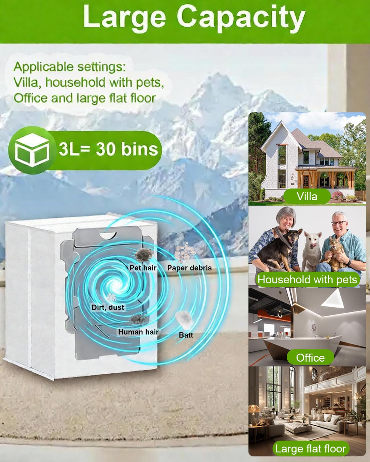 ApexOne 16 Pack Vacuum Bags for iRobot Roomba i3 i3+, i4 i4+, i5 i5+, i6 i6+, i7 i7+, i8 i8+, j5 j5+, j6 j6+, j7 j7+, j8 j8+, j9 j9+, s9 s9+, 104 105 405 504 505 705, 10 Max, 2 Essential Robot Vacuum