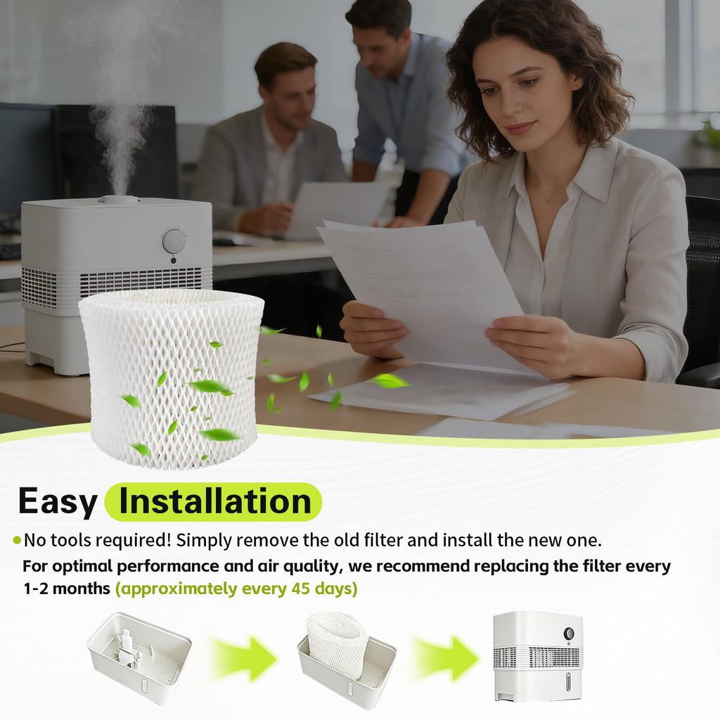 Xastro Upgraded Thickened Humidifier Wick Filter 2-Pack for Pelonis PSU10E1BB, PSU10E1WW, PSU10E2FWW, PSU10E2FBB - Replacement Humidifier Wicking Filter Compatible with Pelonis Humidifier
