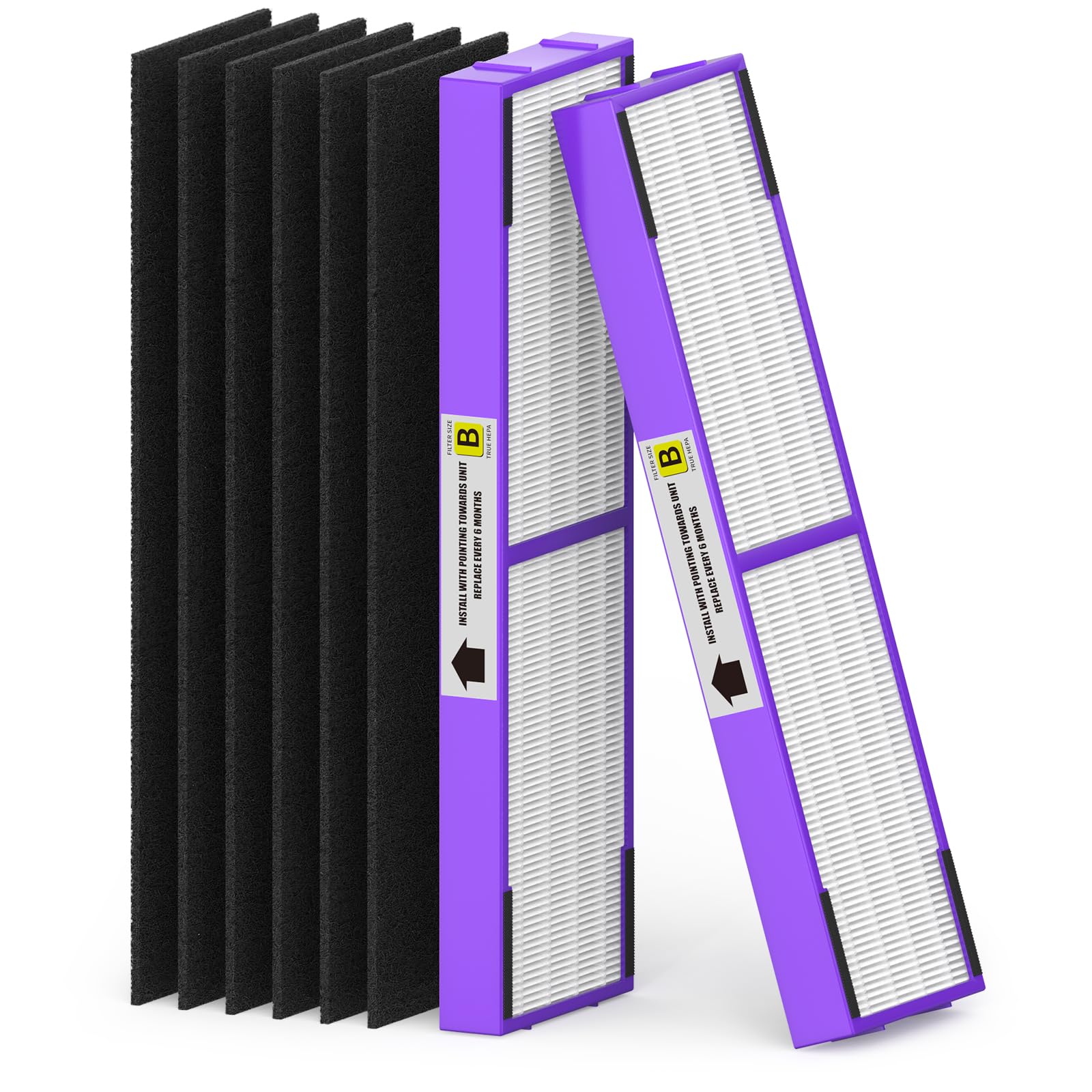 FLT4850PT Filter B Fresh Pet Replacement Compatible with Guardian Models AC4850, AC4825, AC4870, CDAP4500, AC4900, AC4300, AP2200, FLT4850PT, Violet, 2-Pack