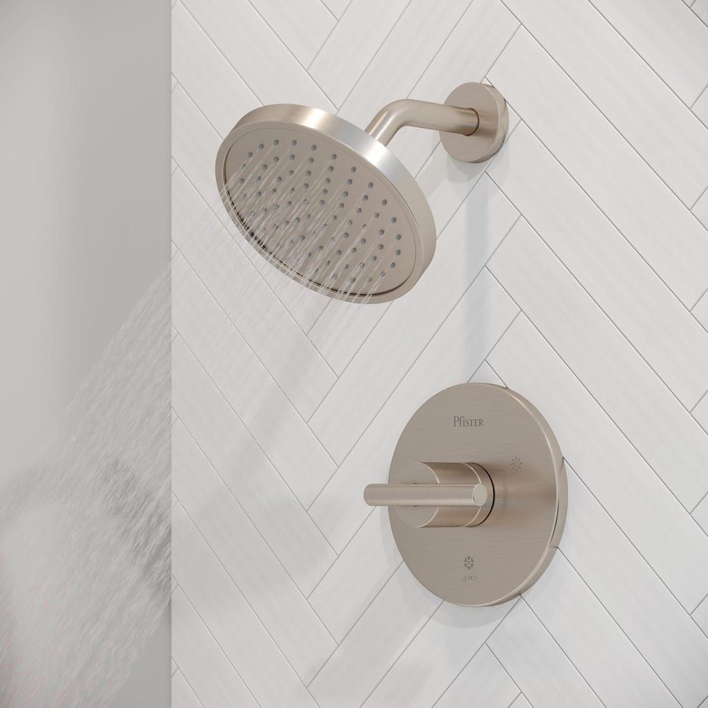 Pfister Contempra Round Raincan Shower Head, Arm Not Included, Single Function, Polished Chrome Finish, 015CK11