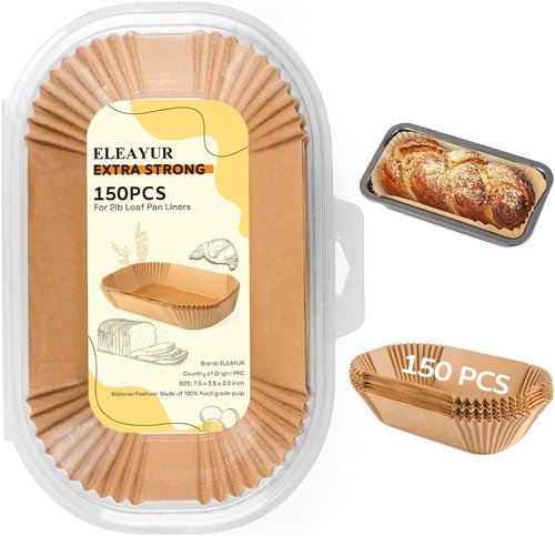 Loaf Pan Liners | 150PCS Non-Stick 9x5 Inch Parchment Paper for Baking Bread & Cakes