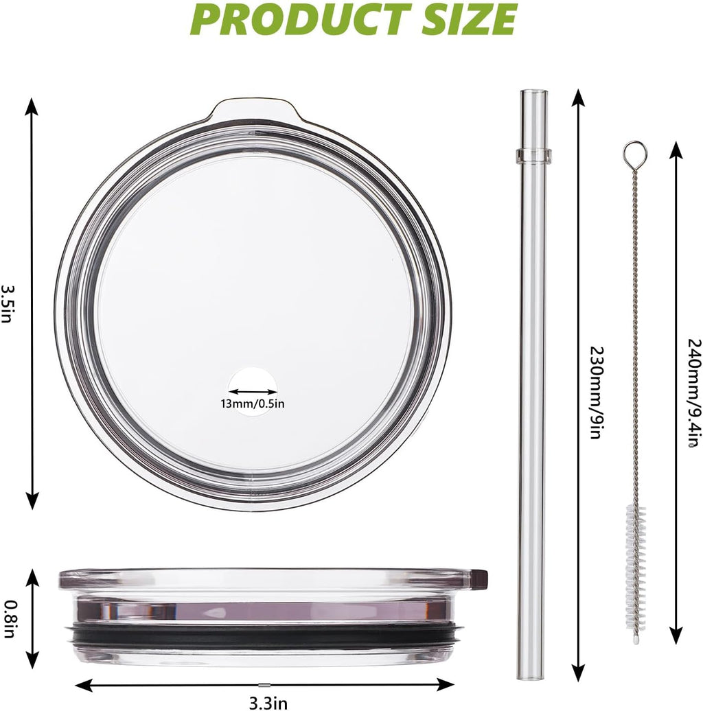 YETI 20 oz Tumbler Replacement Straw Lids - BPA Free, Shatter-Proof, 2 Pack for Pint & Travel Mugs