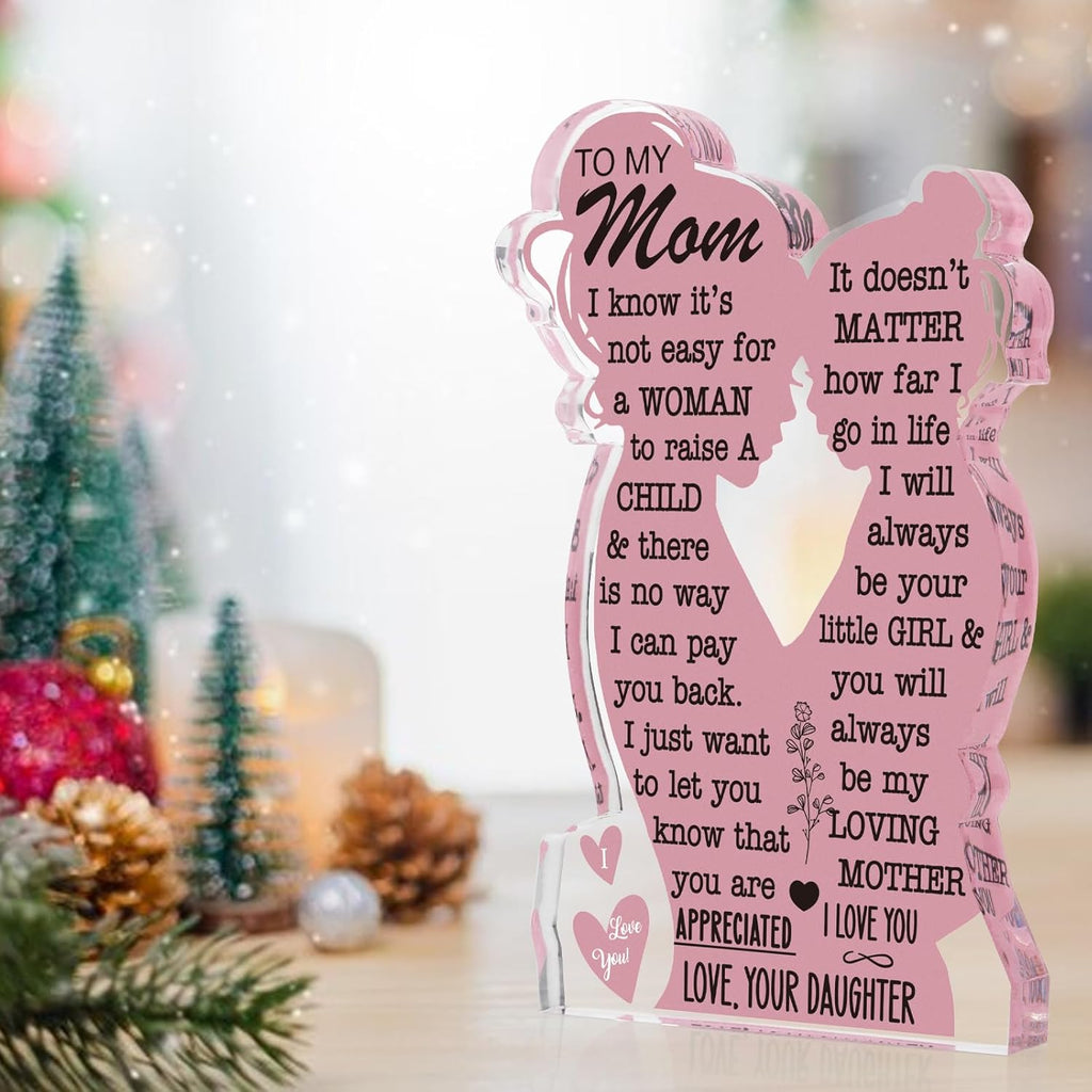 Regine Switzerland Acrylic Plaque - Best Mom Ever Gift | Unique Christmas & Birthday Ideas - 5x3in