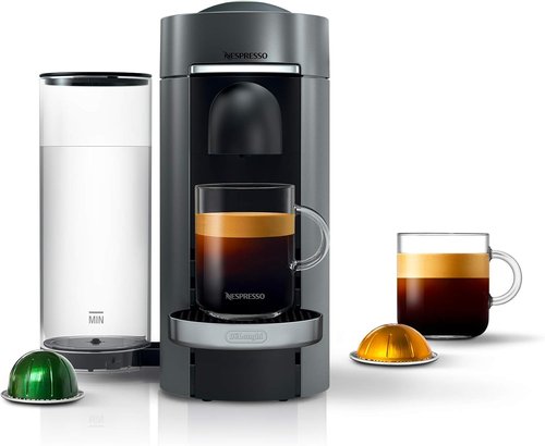 De'Longhi Nespresso Vertuo Plus Coffee & Espresso Maker - Titan Finish, Effortless Brewing