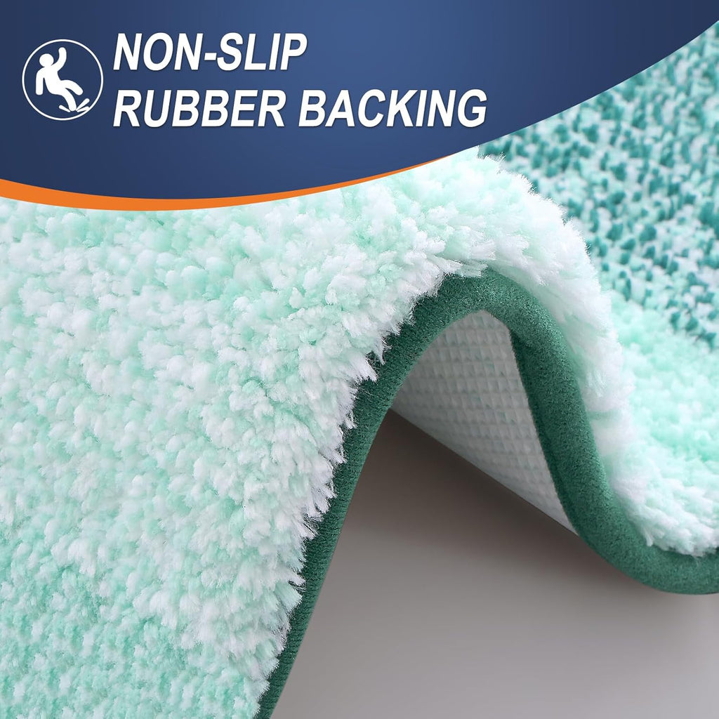 OLANLY Bathroom Rugs - Extra Soft Absorbent Microfiber Mat | Quick Dry, Washable, 24x16, Blackish Green
