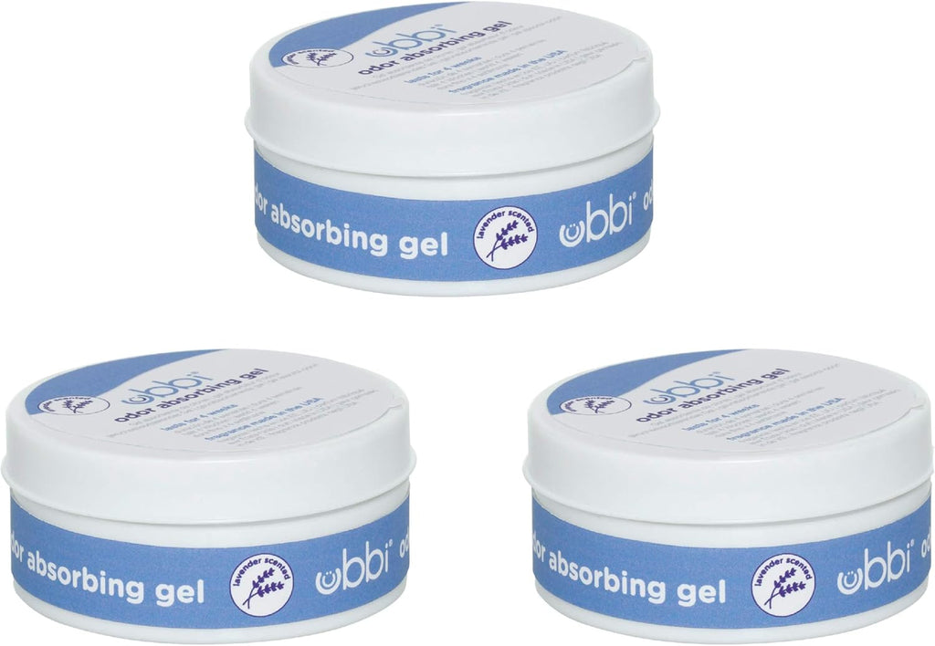 Ubbi Lavender Scented Diaper Pail Absorbing Gel - 3 Count Value Pack for Odor Control