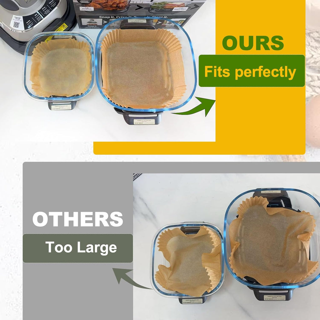 Ninja Crispi Air Fryer Liners - Non-Stick Disposable Accessories | 250 Pcs for 4-in-1 Cooking System