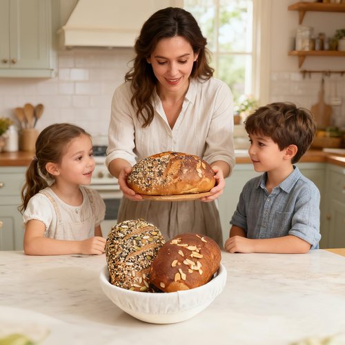 Sourdough Starter Kit with 15 Tools – Bread Making Kit: 9" Round & 10" Oval Banneton Bread Proofing Basket Set, Essential Sourdough Bread Baking Supplies for Beginners, Homemade Baking & Gifts