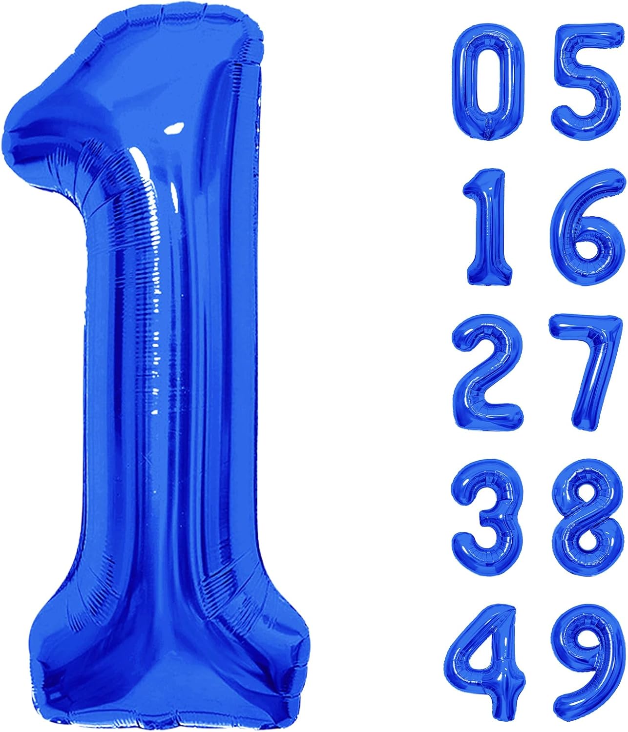 Number Balloons | Giant Navy Blue Number 10 Balloon - Perfect for Birthday Celebrations & Party Decor