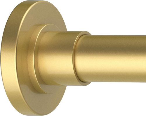GXOACKJ Gold Shower Curtain Rod - Adjustable 31-80 Inch Spring Tension, No Drilling, Rust-Resistant Stainless Steel