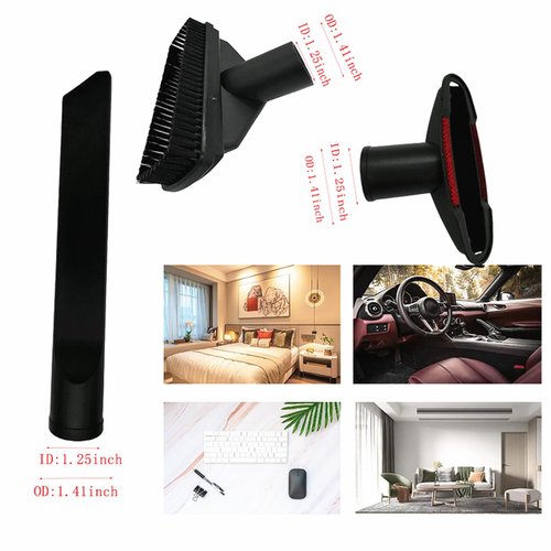 9Pcs 123539-7 123486-2 Vacuum Attachments Parts Replace for DEWALT DCV501HB DCV501LN DCV5011H with Soft Horsehair Dust Brush and Vacuum Cleaner Filter Adapter Kit Household Cleaning