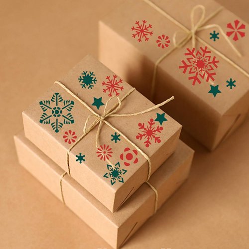 Jmkcoz Christmas Snowflake Stencil - Reusable Plastic Craft Template for Holiday DIY Projects
