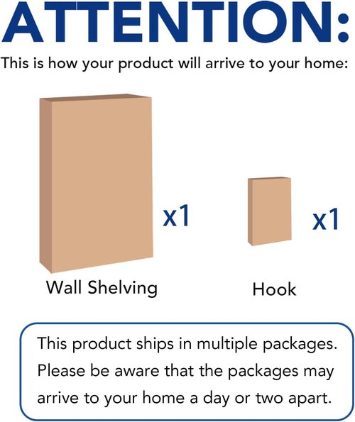 FLEXIMOUNTS 2-Pack Garage Shelving - 24"x72" Wall Storage Racks with Hooks | Classic Black
