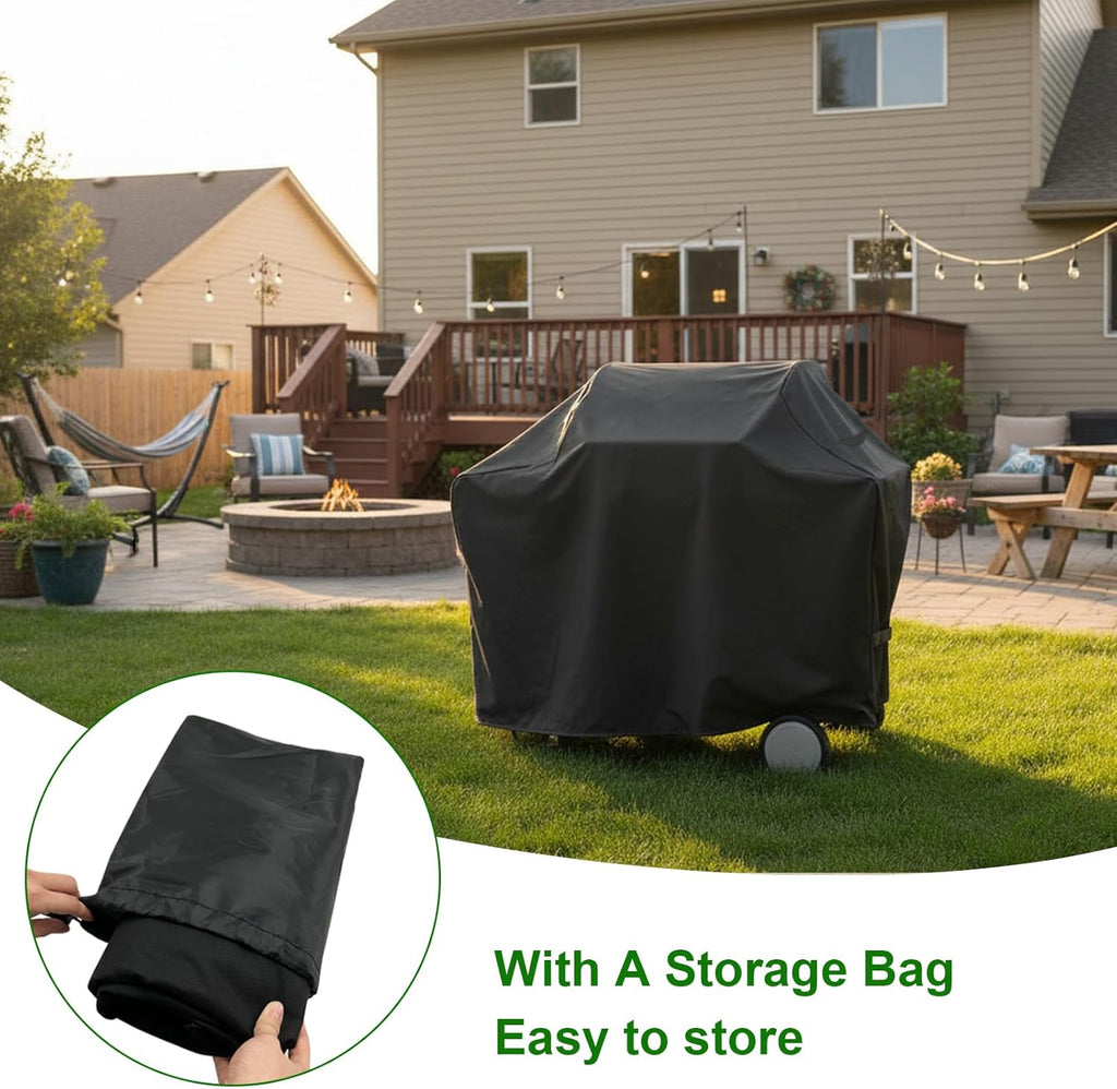 Weber Grill Cover - Heavy Duty Waterproof Protection for Genesis E-315, S-315, E-325, E-330, E-335, S-335 | Fits 60" BBQs