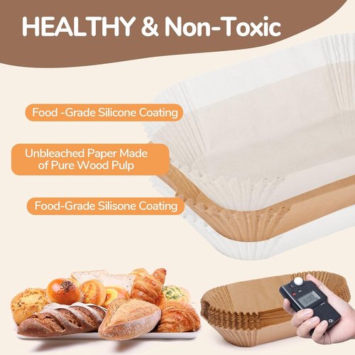 Loaf Pan Liners | 150 Pcs Non-Stick Parchment Paper for 9x5 Loaf Pans - Perfect for Baking Bread
