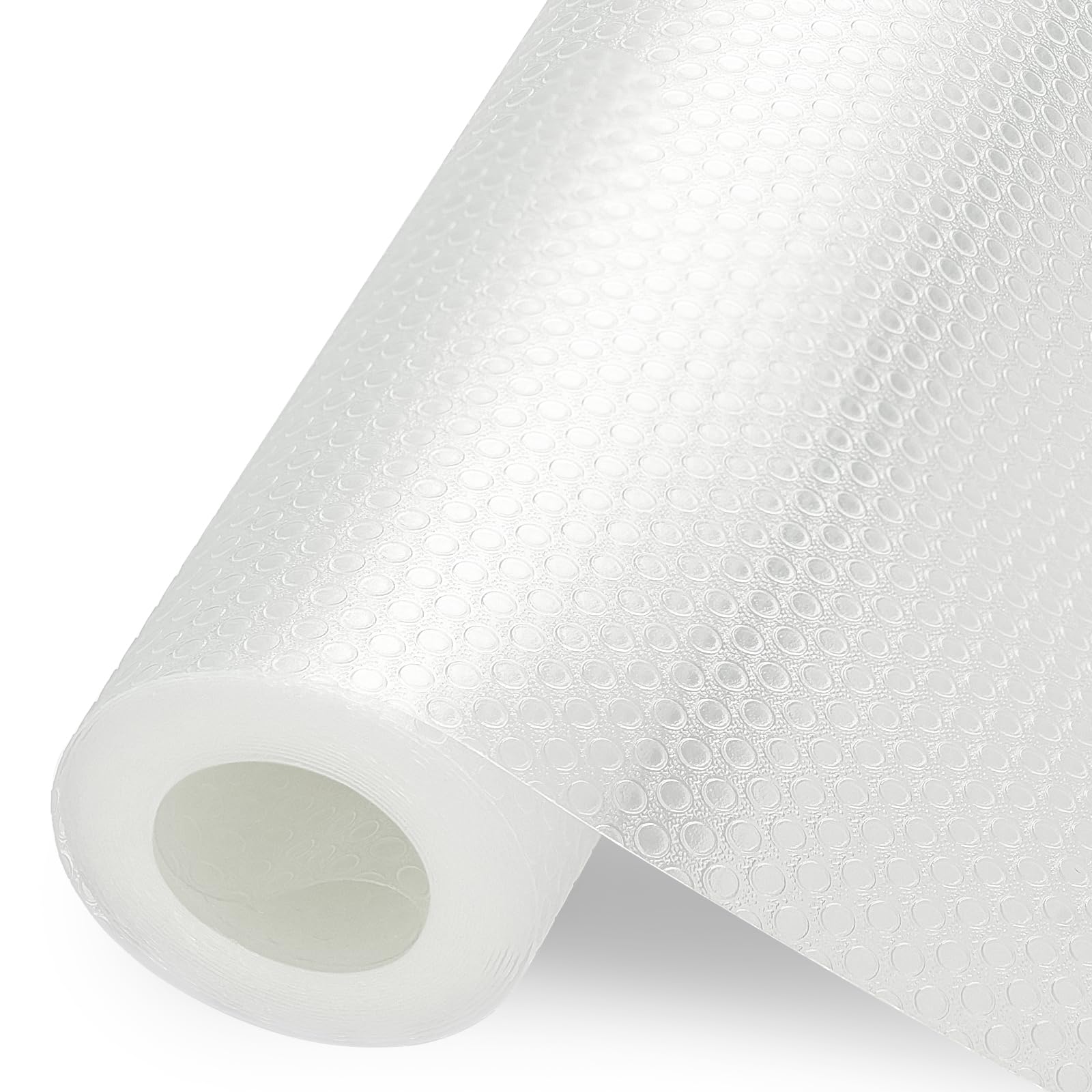 Shelf Liner, Waterproof Refrigerator Liner, Drawer Liners for Kitchen Cabinet, Bathroom Under Sink Mat Non Adhesive Fridge Liner EVA Place Mats Roll - Clear 17.7"×78.7"